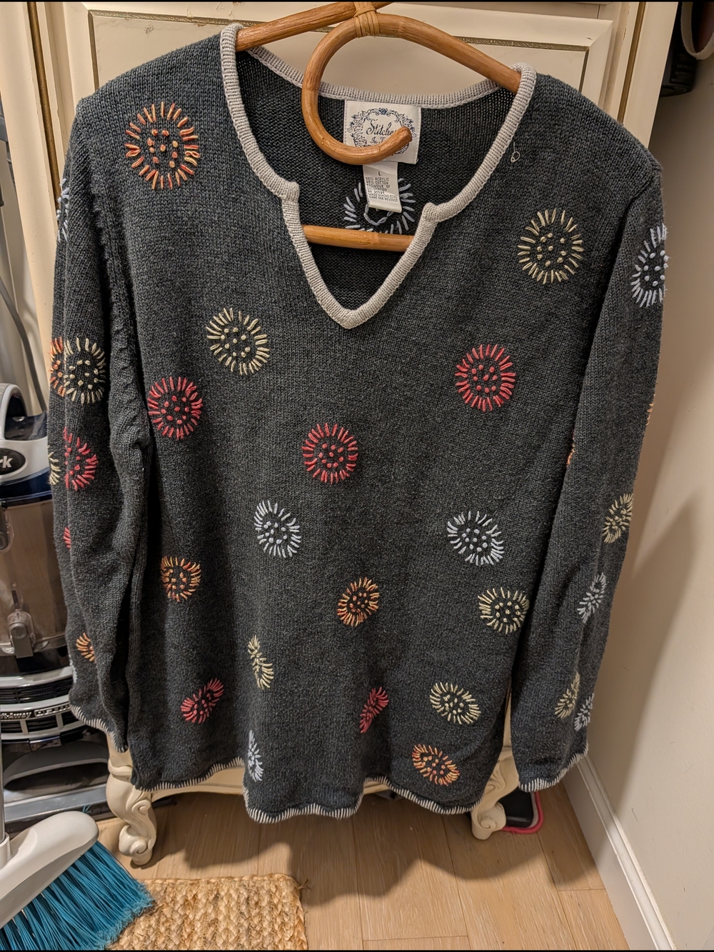 Vintage Stitches in Time Sweater